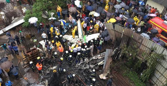 Mumbai plane crash: Chartered aircraft crashes in Ghatkopar, five dead; black box recovered