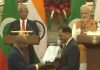 india maldeves signs 4 mous pm narednra modi maldeves president ibrahim mohamed solih